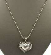 Lagos Heart Pendant on 34" Beaded Aftermarket Chain
