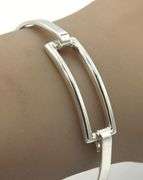 Tiffany & Co silver rectangle bangle bracelet