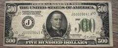 $500 Bill From 1928