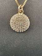 14K YELLOW GOLD CHAIN WITH DIAMOND PENDANT