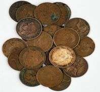 Group of Large British Cents
