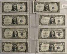1935A -1935 H  Series Unc $1  Silver Certificate Set