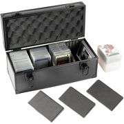 Card Storage Box with Adjustable Dividers Holds 300 Cards