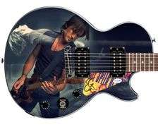 Keith Urban Signed Custom Epiphone "Dual Exposure" Graphics Guitar ACOA
