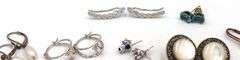 Group lot of Vintage 925 sterling silver earrings