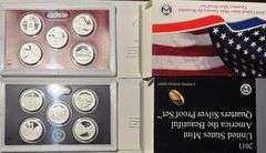 2010 11 US Silver America the Beautiful Quarters  Proof Sets