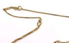 14kt Yellow gold Pandora Infinite lab grown diamond necklace