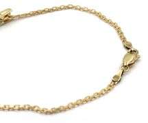 Pretty 14K YG Blue Topaz Bracelet