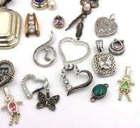Group lot of Vintage 925 sterling silver pendants