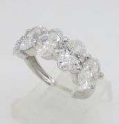Incredible 5.05CTW Five Stone Oval Diamond Band