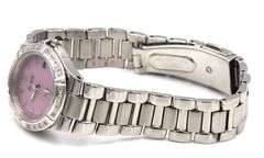 Citizen Eco drive pink dial quartz watch