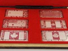 The Silver Mint - The Last Producing Nations Ingots / 20g Gram Set Of 6 Bars