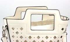 White Lattice Purse