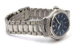 Ebel 1911 automatic blue dial date watch