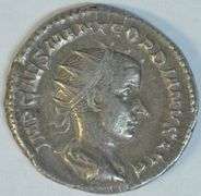 Sharp Scarcer Gordian III Roman Silver Denarius, 238-244 AD