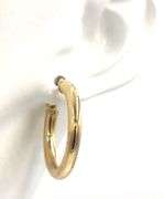14kt Yellow gold tube earrings