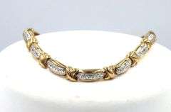 Set of 925 sterling silver cubic zirconia necklace and bracelet