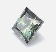 Beautiful 6 Ct Mint Green Princess Cut Lab Simulated Diamond