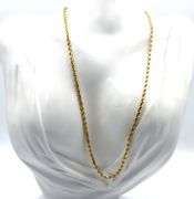 14kt Yellow gold rope chain necklace