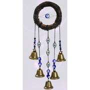 Bells with Blue Watchful Eye Chimes