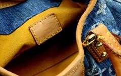 Louis Vuitton Pleaty Denium Purse