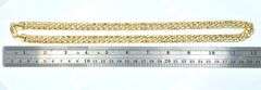 Gorgeius 69.6 Gram 14 Kt Tri-Layered Gold Plate Cuban Link Necklace