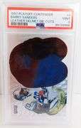 Barry Sanders Leather Helmet Die Cut Football Card, Mint 9