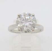 4.10ct Earth Mined Diamond Solitaire Engagement Ring