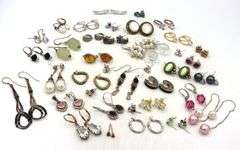 Group lot of Vintage 925 sterling silver earrings