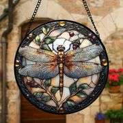 Dragonfly Stained Glass Suncatcher
