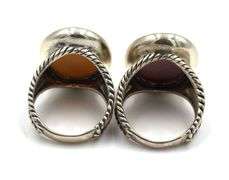 Lot of 925 sterling silver signed gemstone rings