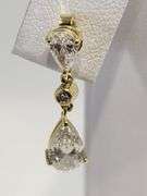 Stunning 14K Gold Lab-Grown Diamond Earrings – Exceptional F Color & VVS1 Clarity