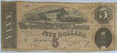 $5 Series Feb 17 1864 CSA Note