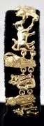 Purfect 14K Yellow Gold Cat Motif Bracelet