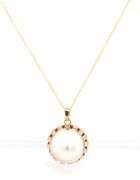 14kt Yellow gold Mabe pearl pendant on chain