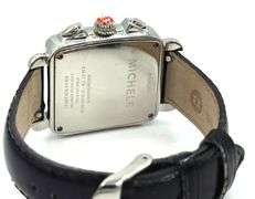 Michele deco mother of pearl diamond dial chronograph quartz watch