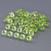 Round brilliant cut! Untreated! Matched! 4.75ct Peridot set!