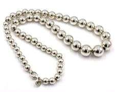 Tiffany & Co graduated ball necklace