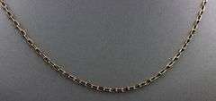 14kt Yellow gold oval link chain necklace