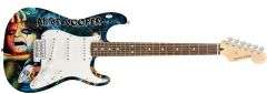 Alice Cooper Autographed Skull Snakes Photo Graphics Strat Guitar ACOA