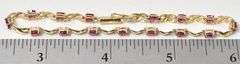 Amazing  Ruby Gemstone Bracelet in 14K Yellow Gold