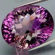 Concave flashing 39.39ct violet Amethyst