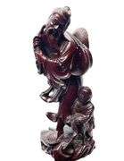 Carved Wooden Chinese Statue