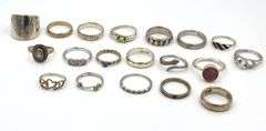 Group lot of Vintage 925 sterling silver rings