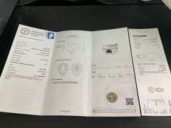 IGI CERTIFIED LOOSE DIAMOND 5.00 CARAT LAB GROWN PEAR SHAPE E-VS1