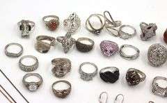 Big Group lot of vintage 925 sterling silver mixed jewelry