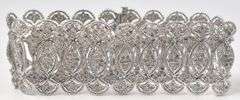 Absolutely Stunning 18K White Gold Diamond Bracelet