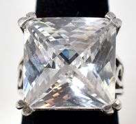 CZ Gemstone Ring in Sterling Silver