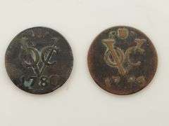 1780 & 1786 Dutch Eat India Company VOC
