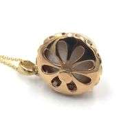 14kt Yellow gold Mabe pearl pendant on chain
